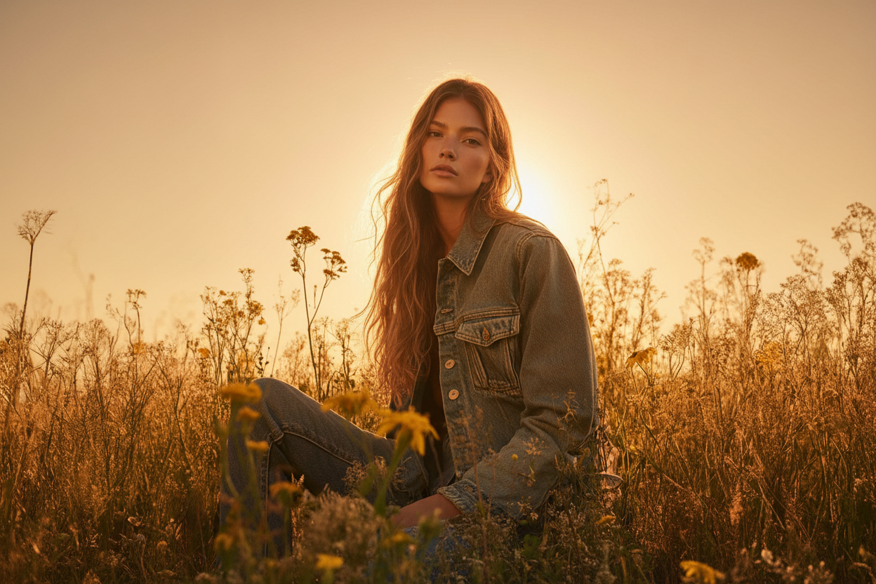 Golden Hour Wildflower - Backlit